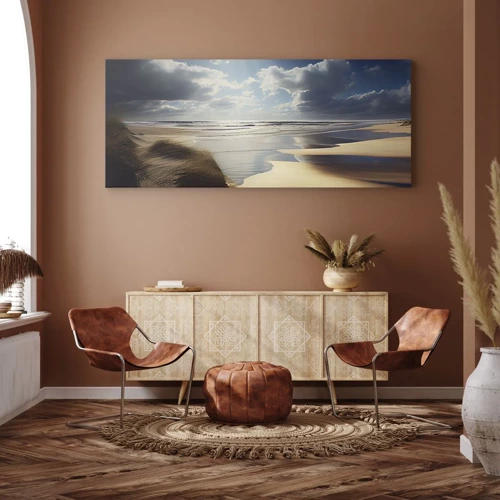 Impression sur toile - Image sur toile - Plage, plage sauvage - 100x40 cm