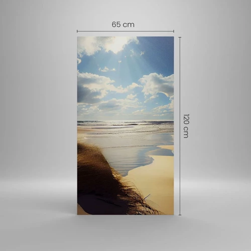 Impression sur toile - Image sur toile - Plage, plage sauvage - 65x120 cm