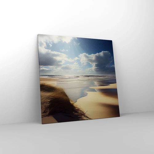 Impression sur toile - Image sur toile - Plage, plage sauvage - 70x70 cm