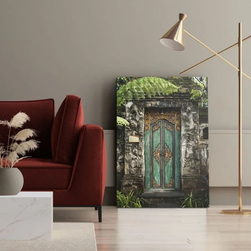 Impression sur toile - Image sur toile - Porte vers un monde exotique - 45x80 cm