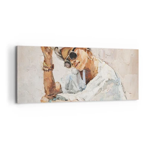 Impression sur toile - Image sur toile - Portrait en plein soleil - 100x40 cm