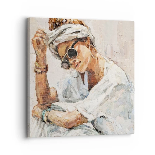 Impression sur toile - Image sur toile - Portrait en plein soleil - 30x30 cm