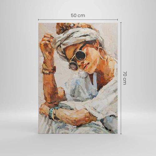 Impression sur toile - Image sur toile - Portrait en plein soleil - 50x70 cm