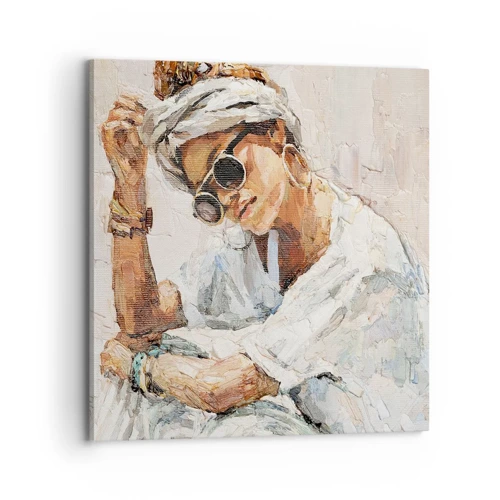 Impression sur toile - Image sur toile - Portrait en plein soleil - 70x70 cm