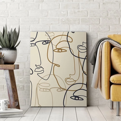 Impression sur toile - Image sur toile - Portrait multiplié - 65x120 cm