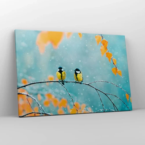 Impression sur toile - Image sur toile - Potins d'oiseaux - 120x80 cm