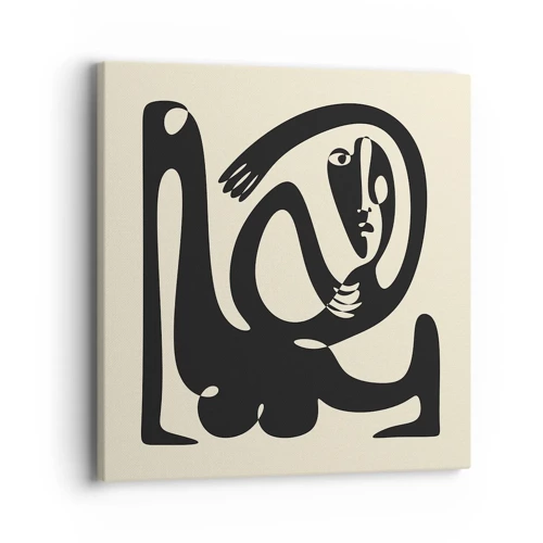Impression sur toile - Image sur toile - Presque du Picasso - 40x40 cm