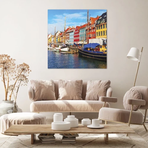 Impression sur toile - Image sur toile - Quai joyeux - 30x30 cm