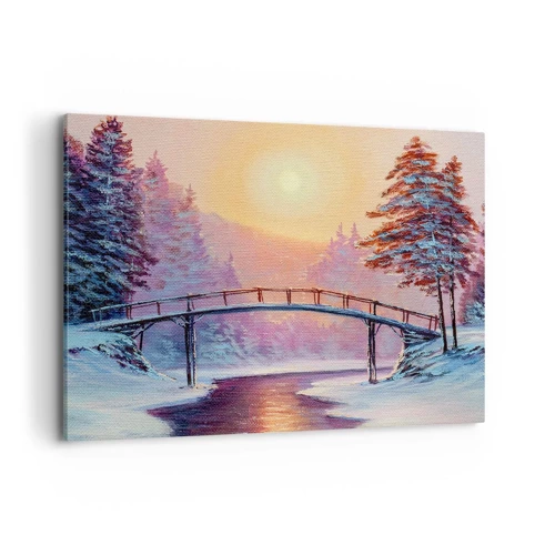 Impression sur toile - Image sur toile - Quatre saisons - hiver - 100x70 cm