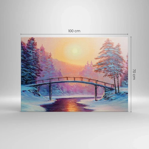 Impression sur toile - Image sur toile - Quatre saisons - hiver - 100x70 cm