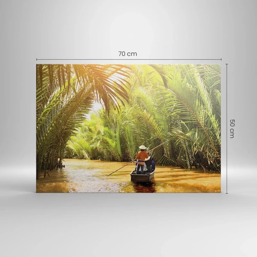 Impression sur toile - Image sur toile - Ravin de palmier - 70x50 cm