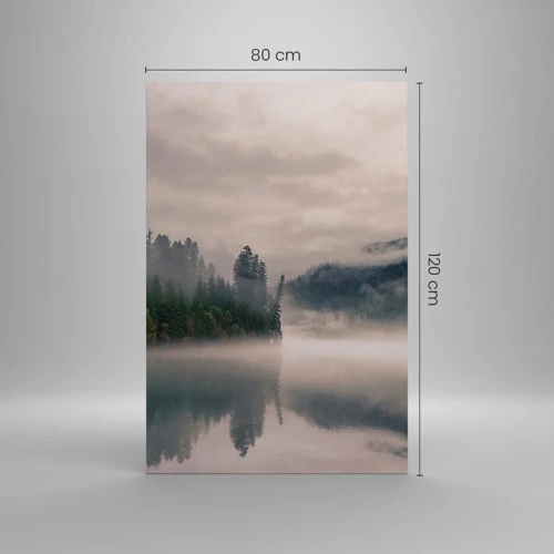 Impression sur toile - Image sur toile - Reflet dans le brouillard - 80x120 cm