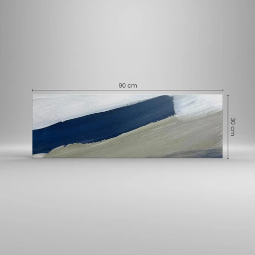 Impression sur toile - Image sur toile - Rencontre avec la blancheur - 90x30 cm