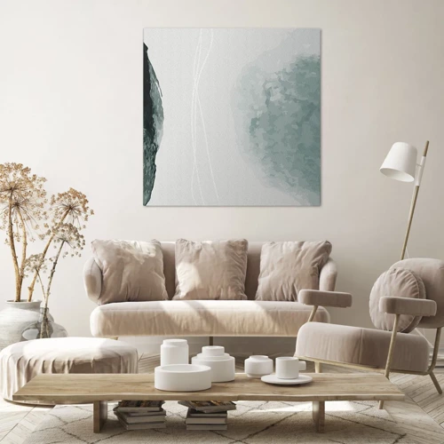 Impression sur toile - Image sur toile - Rencontre avec le brouillard - 40x40 cm