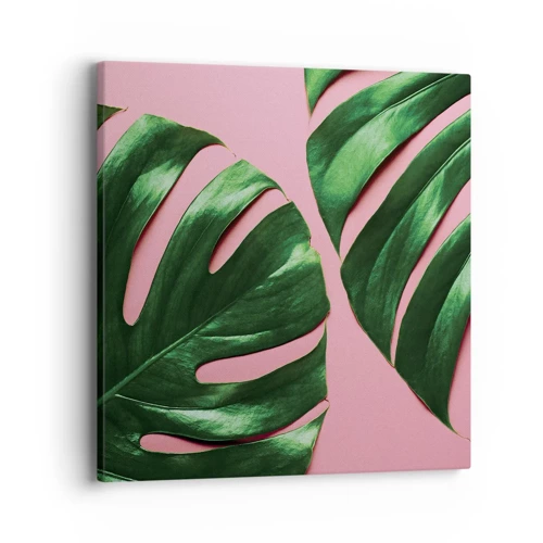 Impression sur toile - Image sur toile - Rendez-vous vert - 40x40 cm