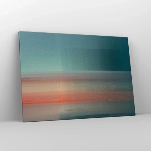 Impression sur toile - Image sur toile - Résumé : vagues de lumière - 100x70 cm