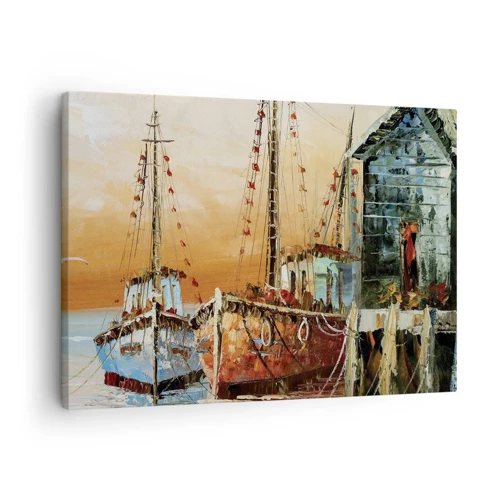 Impression sur toile - Image sur toile - Retour tranquille - 70x50 cm