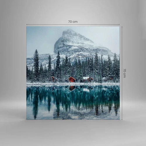 Impression sur toile - Image sur toile - Retraite canadienne - 70x70 cm