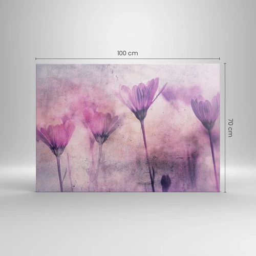 Impression sur toile - Image sur toile - Rêve de fleurs - 100x70 cm