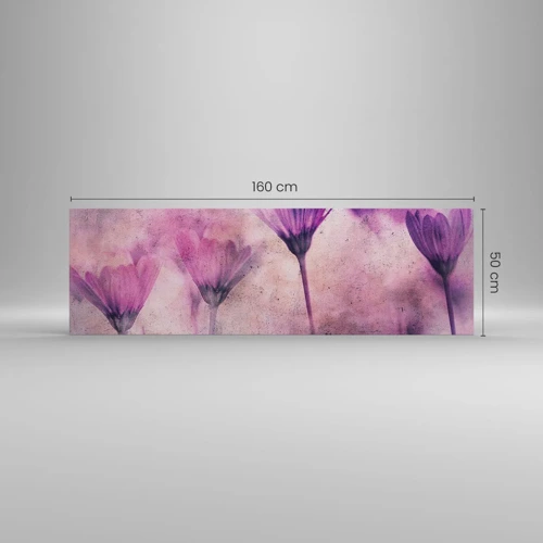 Impression sur toile - Image sur toile - Rêve de fleurs - 160x50 cm