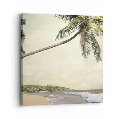 Impression sur toile - Image sur toile - Rêve tropical - 30x30 cm