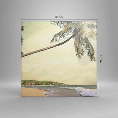 Impression sur toile - Image sur toile - Rêve tropical - 30x30 cm