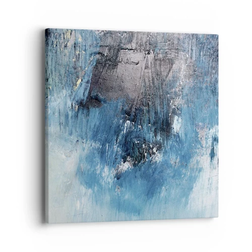 Impression sur toile - Image sur toile - Rhapsodie en bleu - 40x40 cm