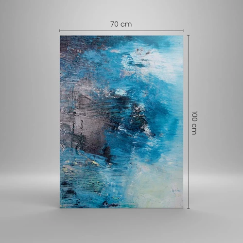 Impression sur toile - Image sur toile - Rhapsodie en bleu - 70x100 cm