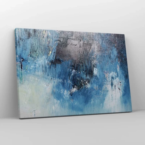 Impression sur toile - Image sur toile - Rhapsodie en bleu - 70x50 cm