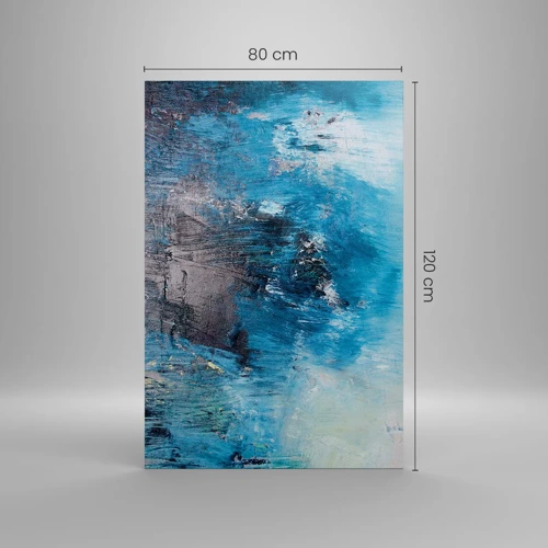 Impression sur toile - Image sur toile - Rhapsodie en bleu - 80x120 cm