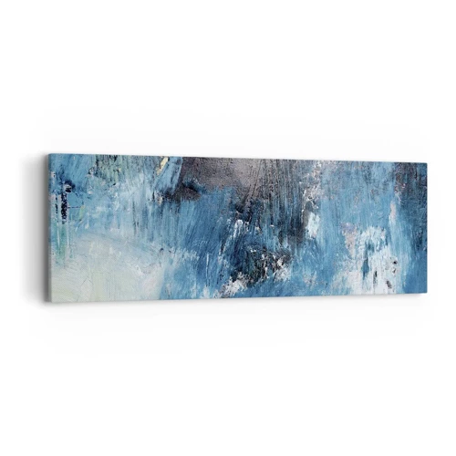 Impression sur toile - Image sur toile - Rhapsodie en bleu - 90x30 cm