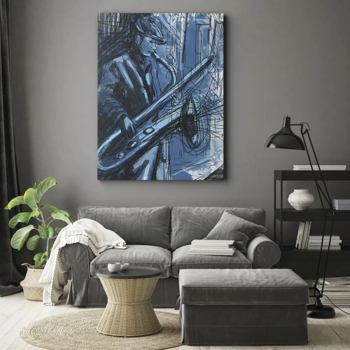 Impression sur toile - Image sur toile - Rhapsodie urbaine - 65x120 cm