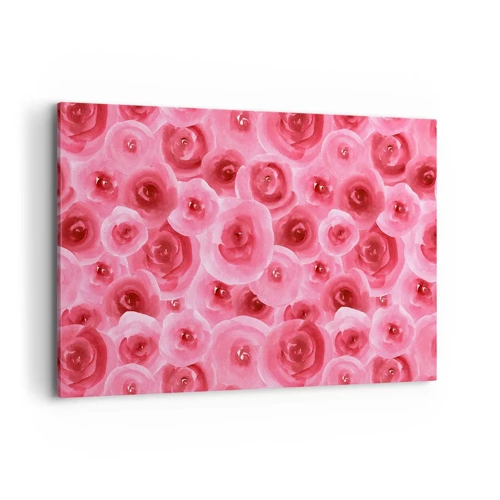 Impression sur toile - Image sur toile - Roses en-haut et en-bas - 120x80 cm