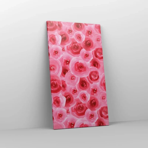 Impression sur toile - Image sur toile - Roses en-haut et en-bas - 45x80 cm