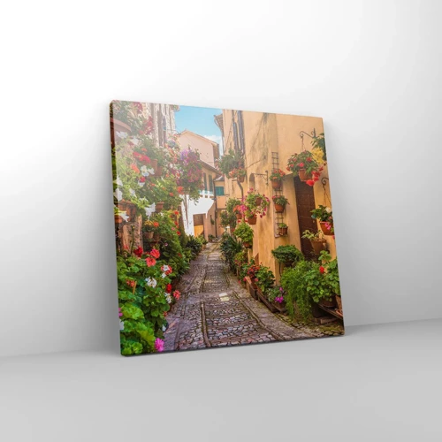 Impression sur toile - Image sur toile - Ruelle italienne - 30x30 cm