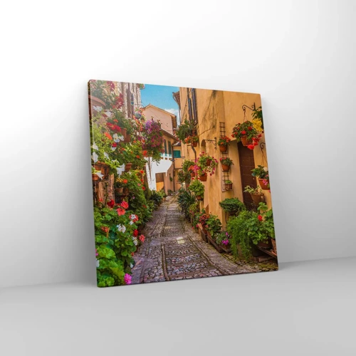 Impression sur toile - Image sur toile - Ruelle italienne - 40x40 cm