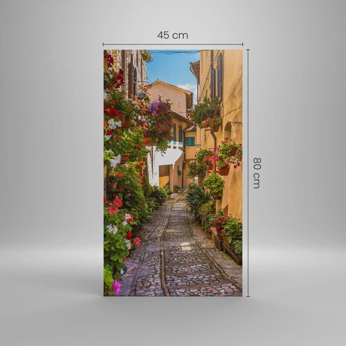 Impression sur toile - Image sur toile - Ruelle italienne - 45x80 cm