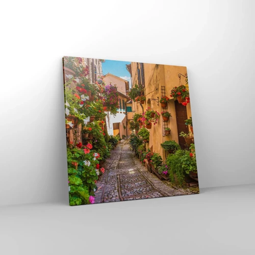 Impression sur toile - Image sur toile - Ruelle italienne - 50x50 cm