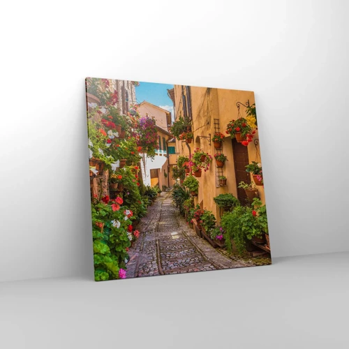 Impression sur toile - Image sur toile - Ruelle italienne - 70x70 cm