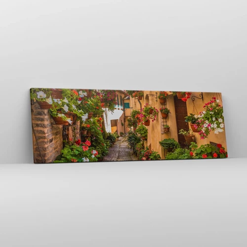 Impression sur toile - Image sur toile - Ruelle italienne - 90x30 cm