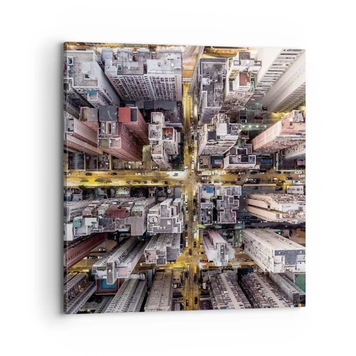 Impression sur toile - Image sur toile - Salutations de Hong-Kong - 70x70 cm