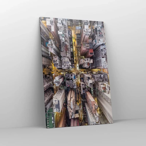 Impression sur toile - Image sur toile - Salutations de Hong-Kong - 80x120 cm