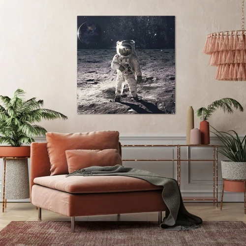 Impression sur toile - Image sur toile - Salutations de la lune - 30x30 cm