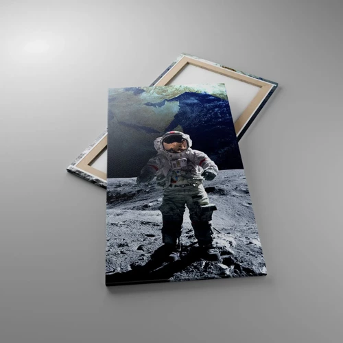 Impression sur toile - Image sur toile - Salutations de la lune - 55x100 cm
