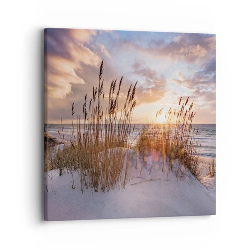 Impression sur toile - Image sur toile - Salutations du soleil et du vent - 30x30 cm