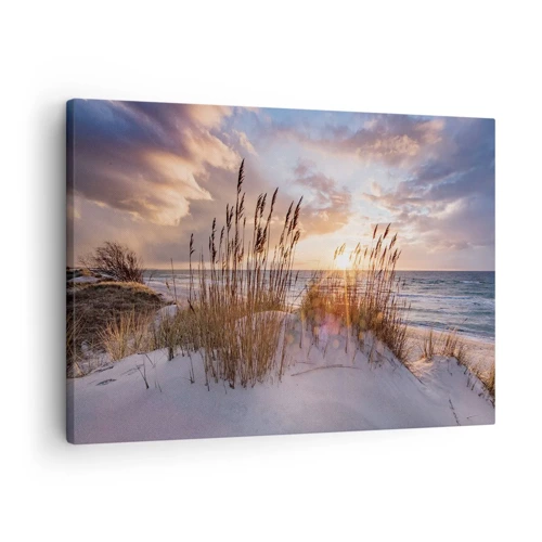 Impression sur toile - Image sur toile - Salutations du soleil et du vent - 70x50 cm