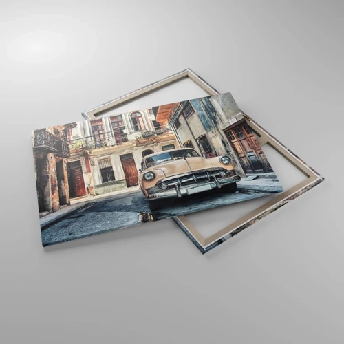 Impression sur toile - Image sur toile - Sieste à La Havane - 120x80 cm