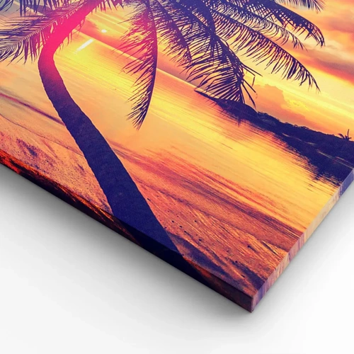 Impression sur toile - Image sur toile - Soirée sous les palmiers - 50x50 cm
