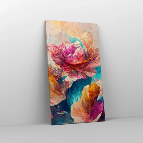 Impression sur toile - Image sur toile - Splendeur colorée du bouquet - 45x80 cm