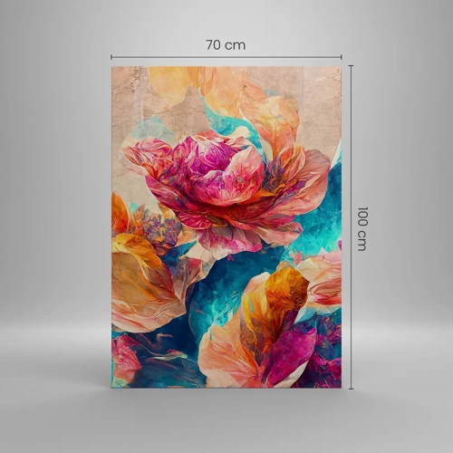 Impression sur toile - Image sur toile - Splendeur colorée du bouquet - 70x100 cm